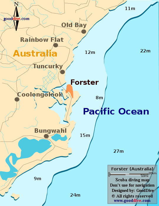 Forster Map - Goodive.com